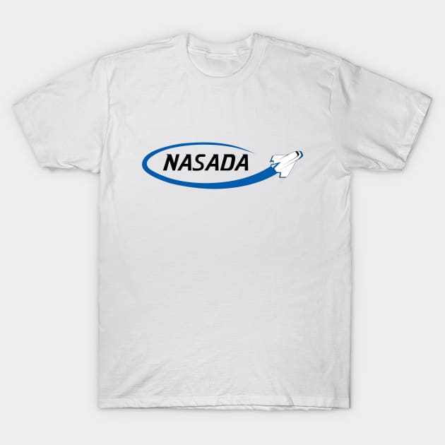 PR In Space NASADA Logo T-Shirt by mavgagliano